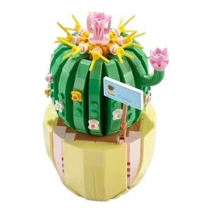 Mini Cactus Flower Building Block Potted Plant Garden #2082 NEW No Box